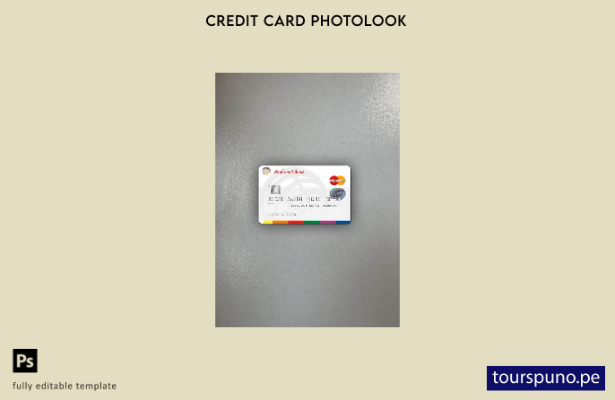 listo para imprimir Plantilla frontal de aspecto fotográfico de ProCredit Master
